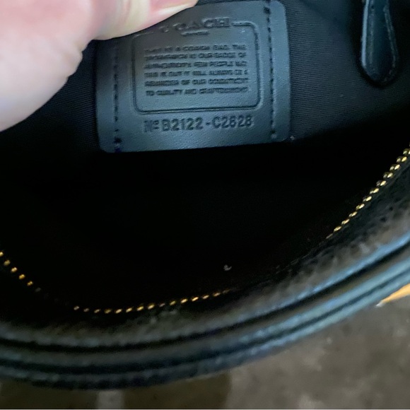 Coach Aqua Leather Crossbody Dempsey Camera Bag with removable strap - Picture 8 of 10